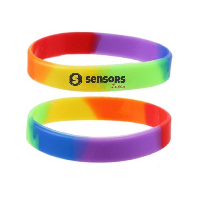 Silicone Rainbow Wristband