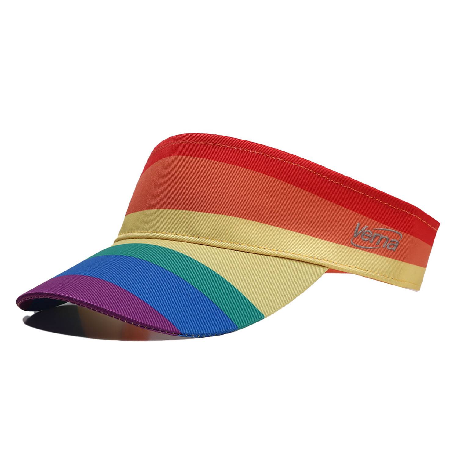 LGBT Rainbow Adjustable Polyester Sun Hat