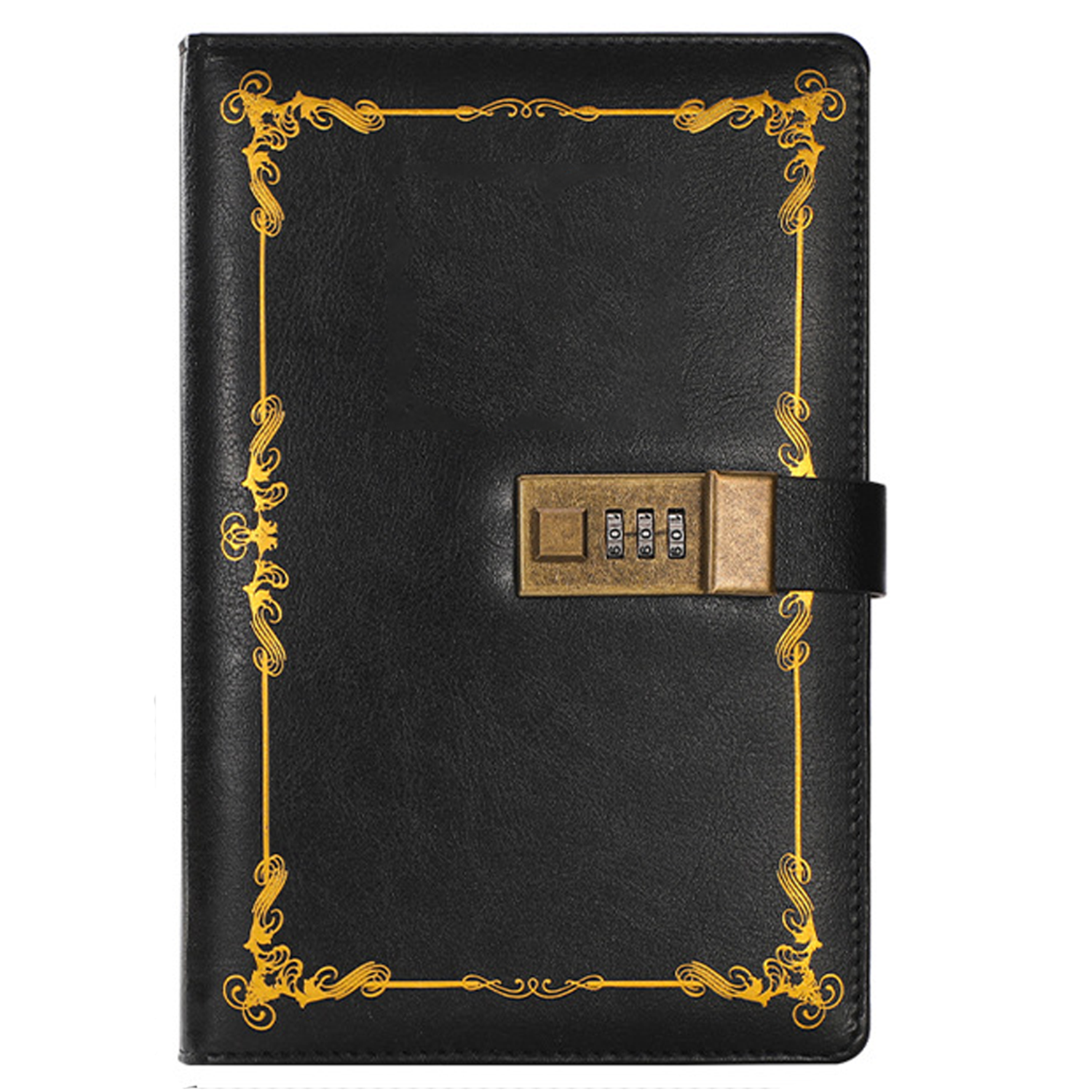 A5 Retro PU Leather Combination Lock Notebooks - Image 3
