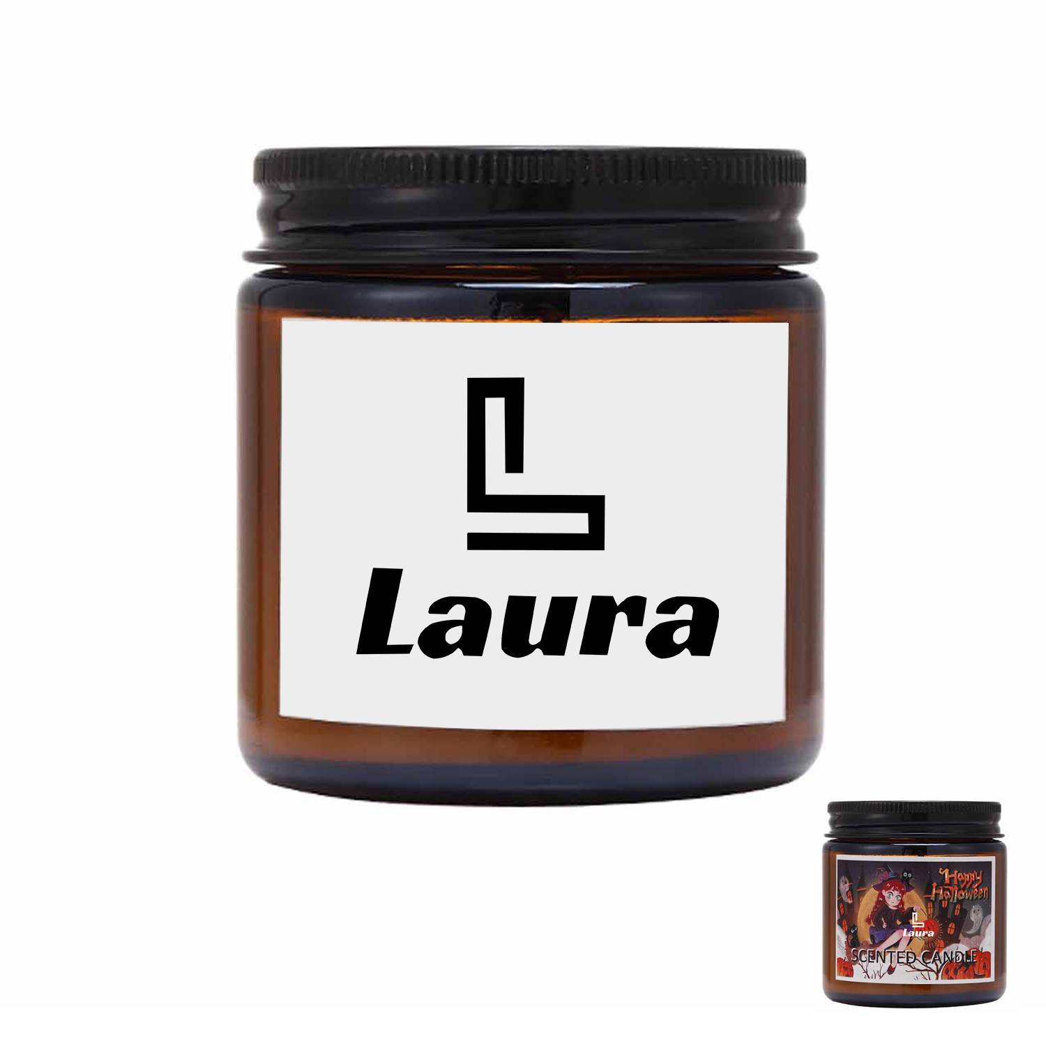 Customizable Halloween scented candle ornaments