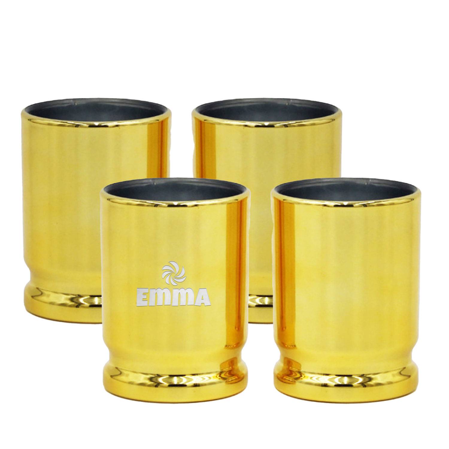 4-Pack 3oz 50 Cal Shot Glasses
