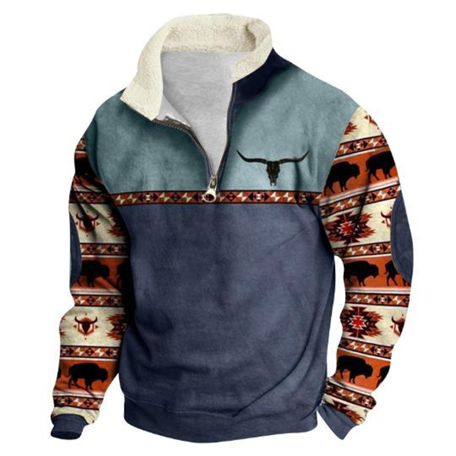 Vintage Long Sleeve Zipper Jacket - Image 4