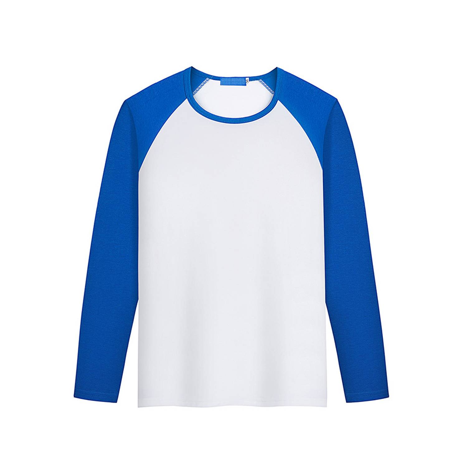 Modal Long Sleeve Colorblock Crew Neck Shirt - Image 4