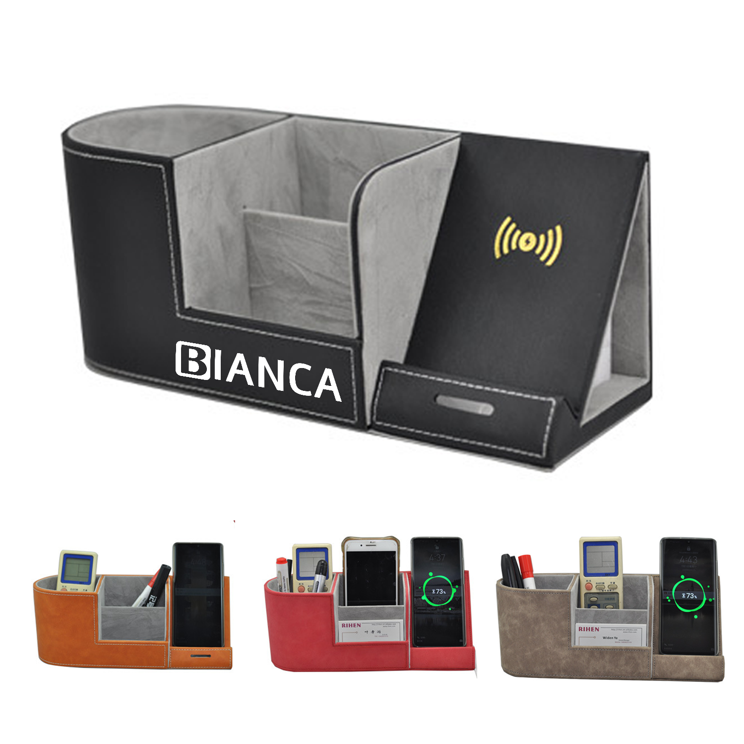 Wireless Charging Desk Organizer