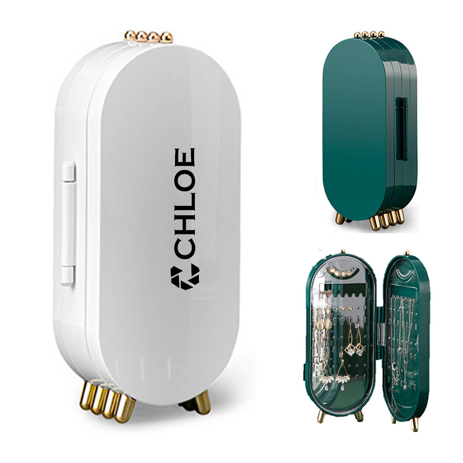 Jewelry Storage Box Earrings Necklace