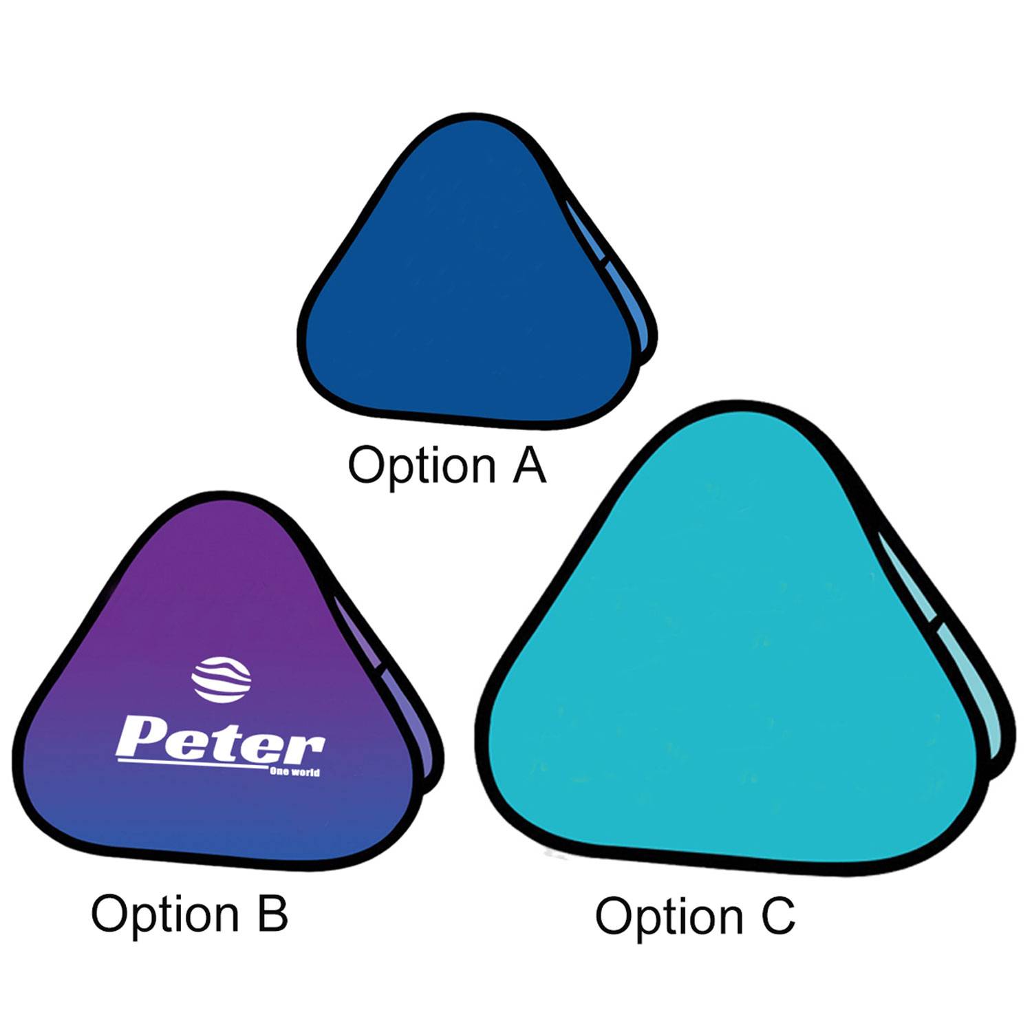 Custom Foldable Triangle Pop Up Banner