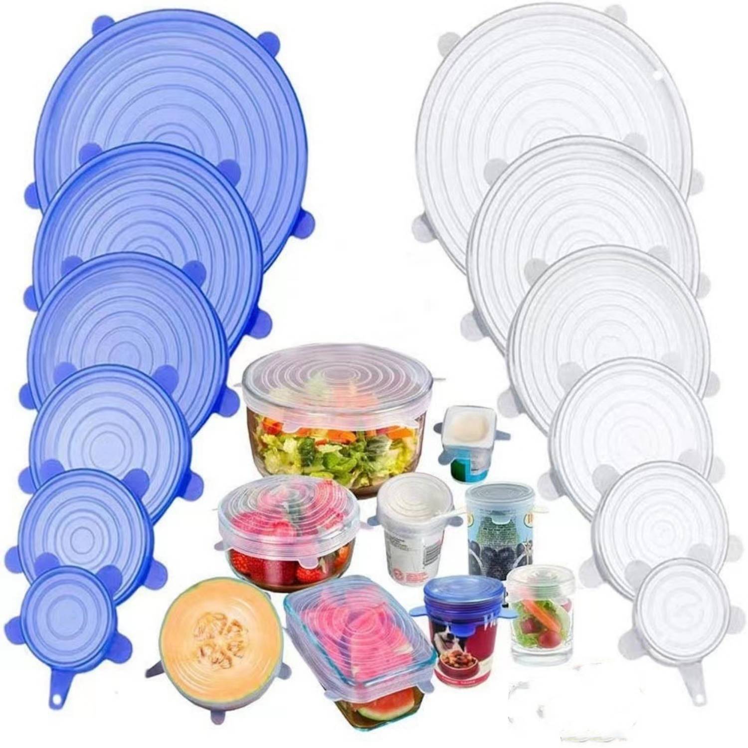 Silicone Food Cover Set of 6 - Image 4