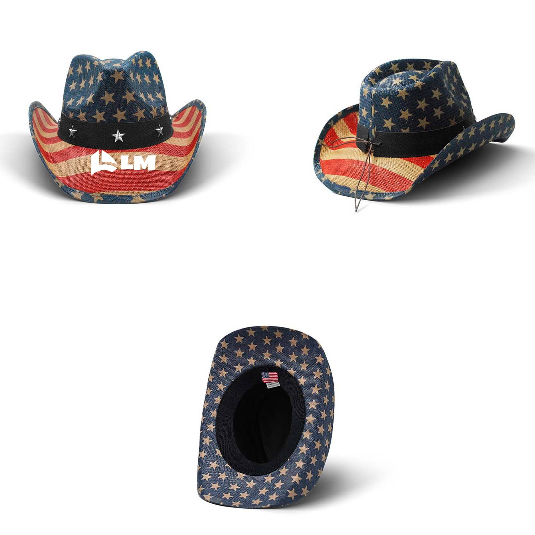 Cowboy Hat With Windproof Rope