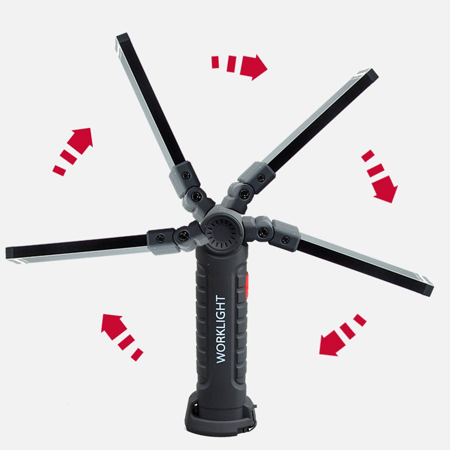 Rechargeable 360 Foldable LED Work Light - Magnetic Base - Image 6