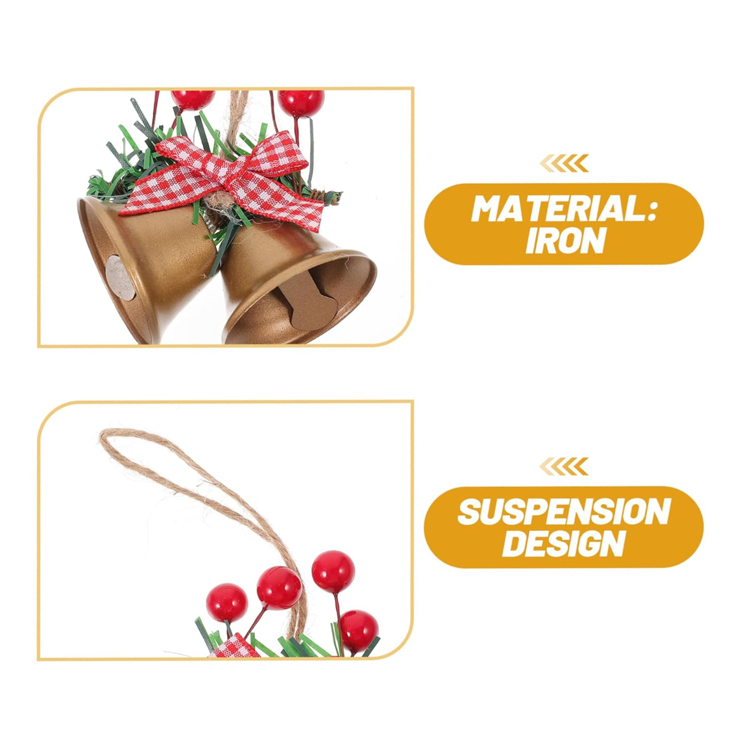 Christmas Bell Hanging Ornament Decorative - Image 3