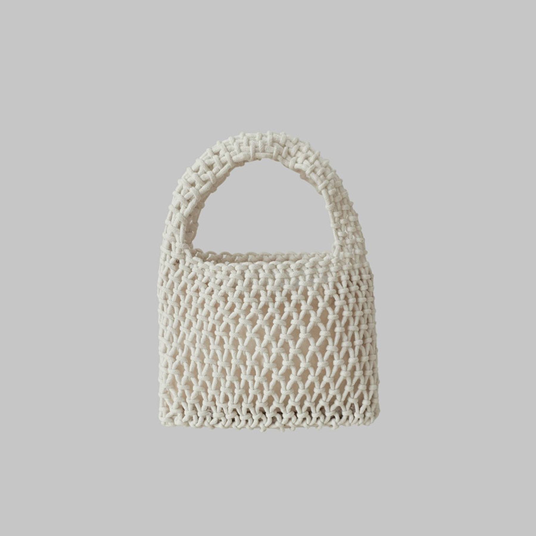 Women Cotton Beach Woven Mini Handbag - Image 6