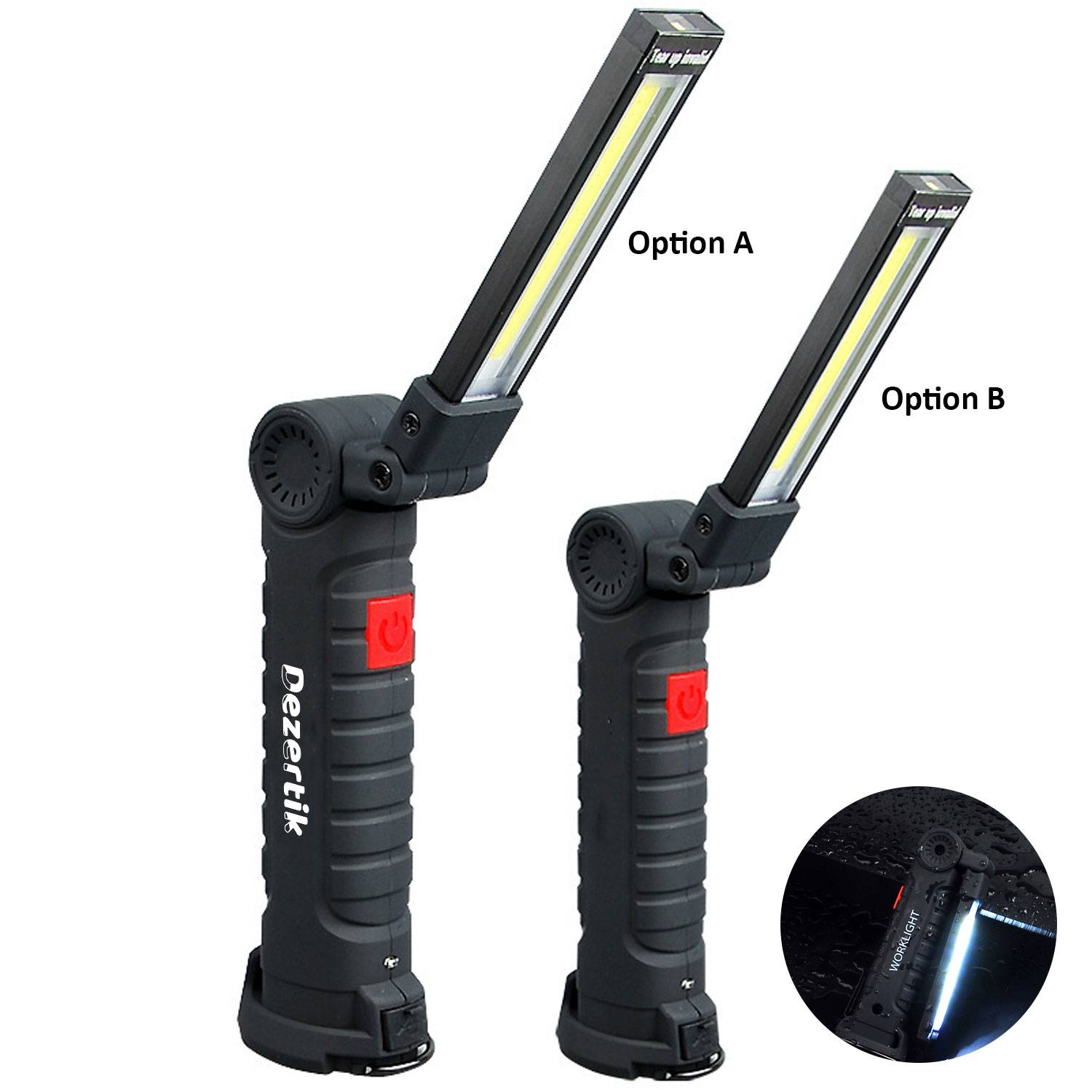 Rechargeable 360 Foldable LED Work Light - Magnetic Base