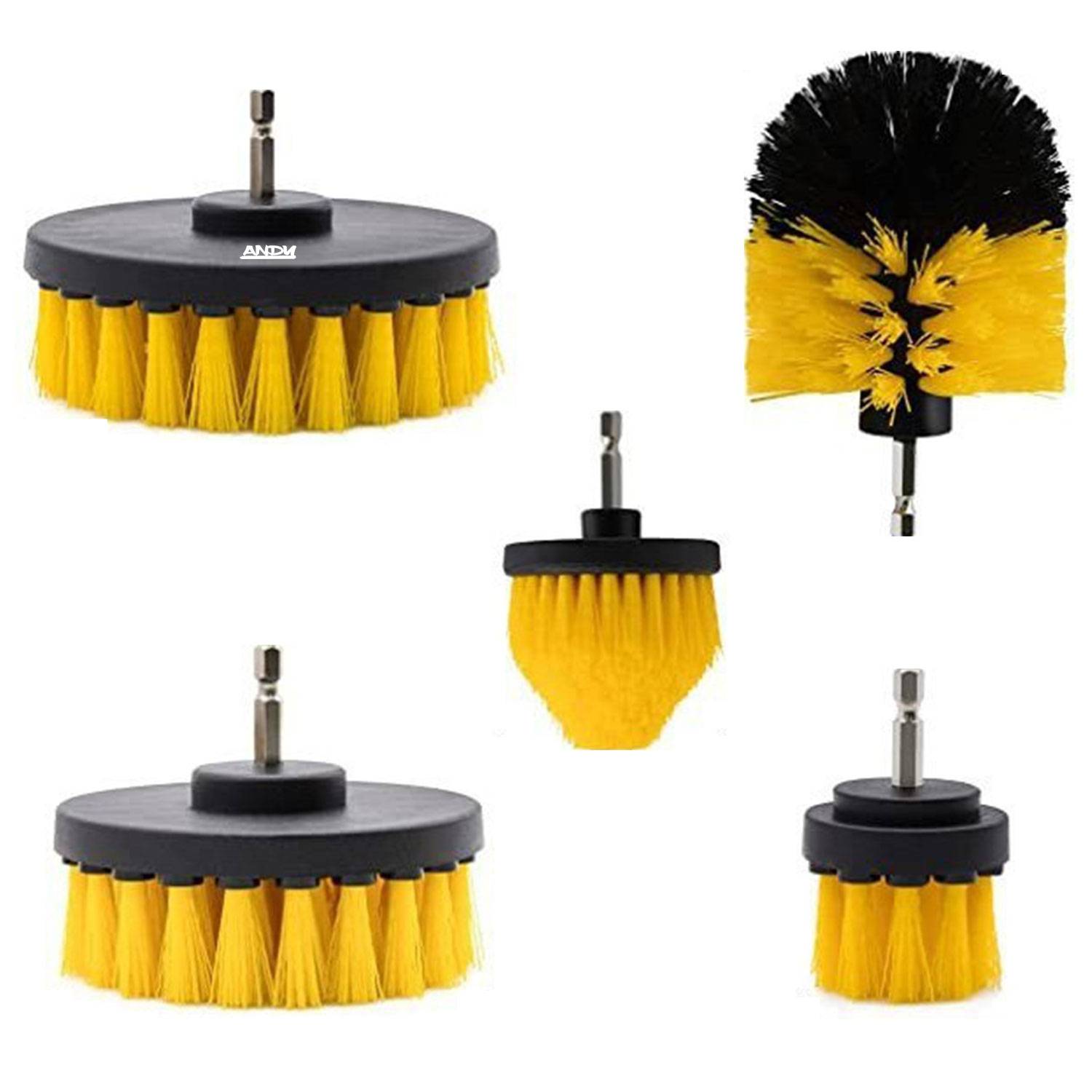 5 Pcs Drill Brush Attachment Set