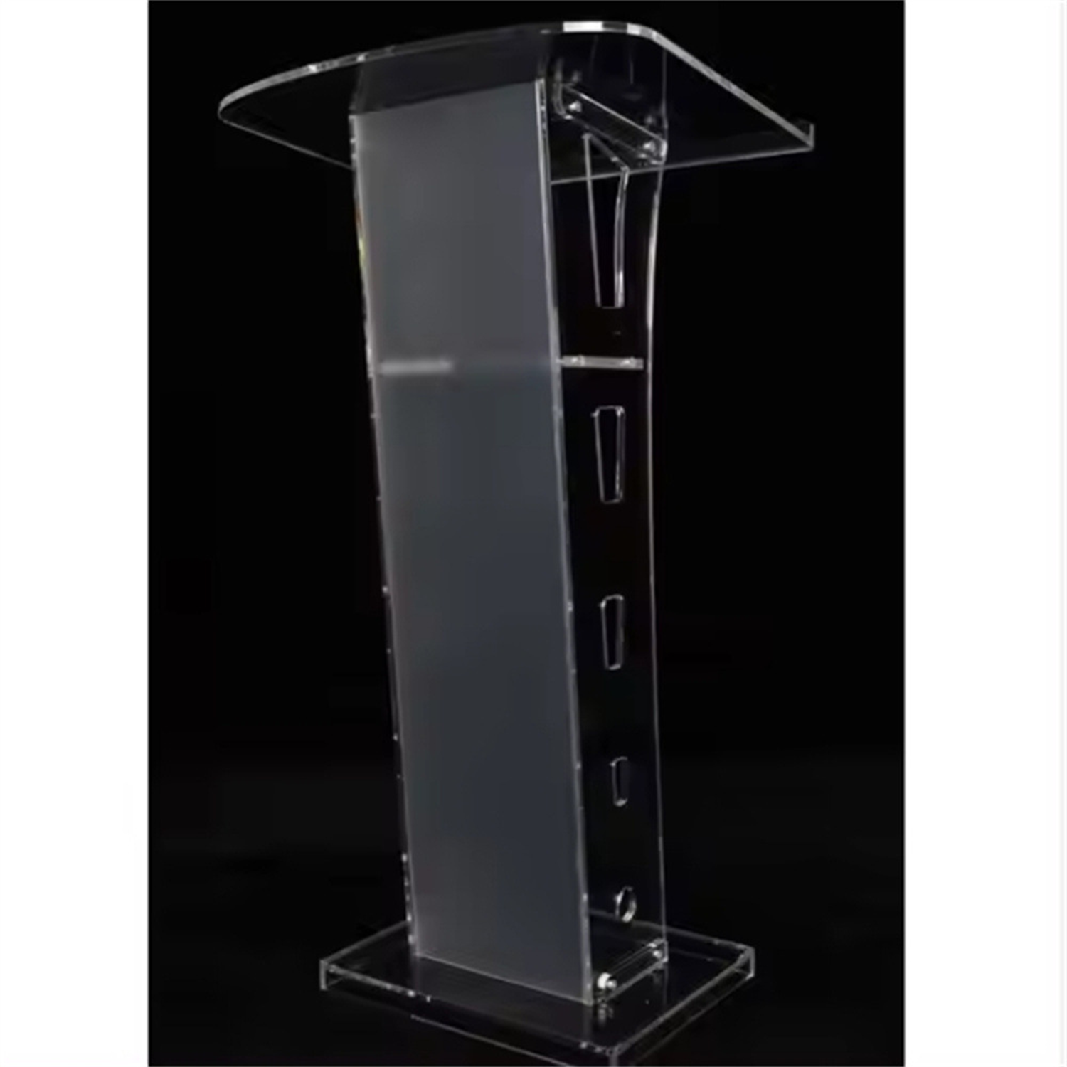 Clear Portable Acrylic Podium - Image 4