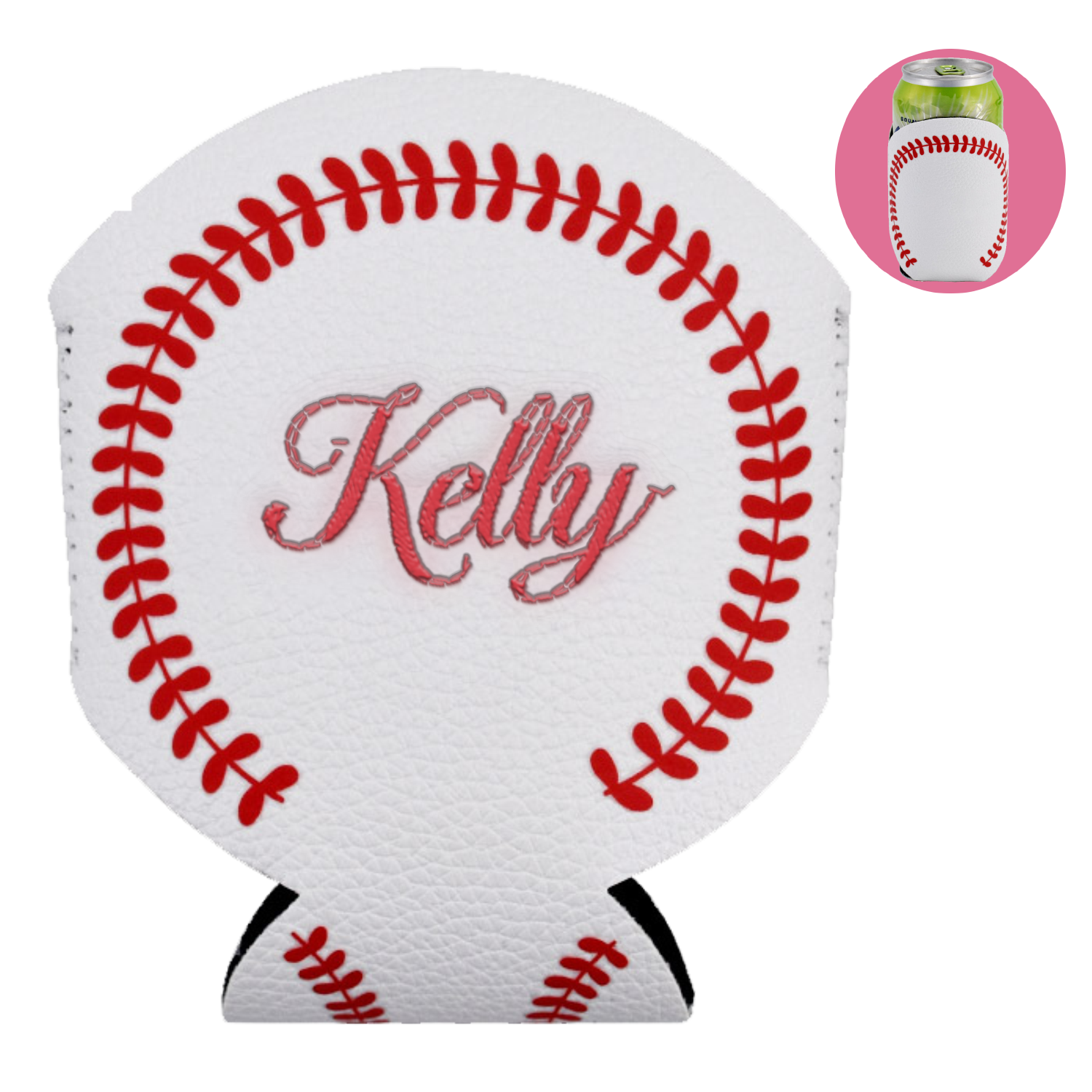 Neoprene Baseball Shape Can Sleeve