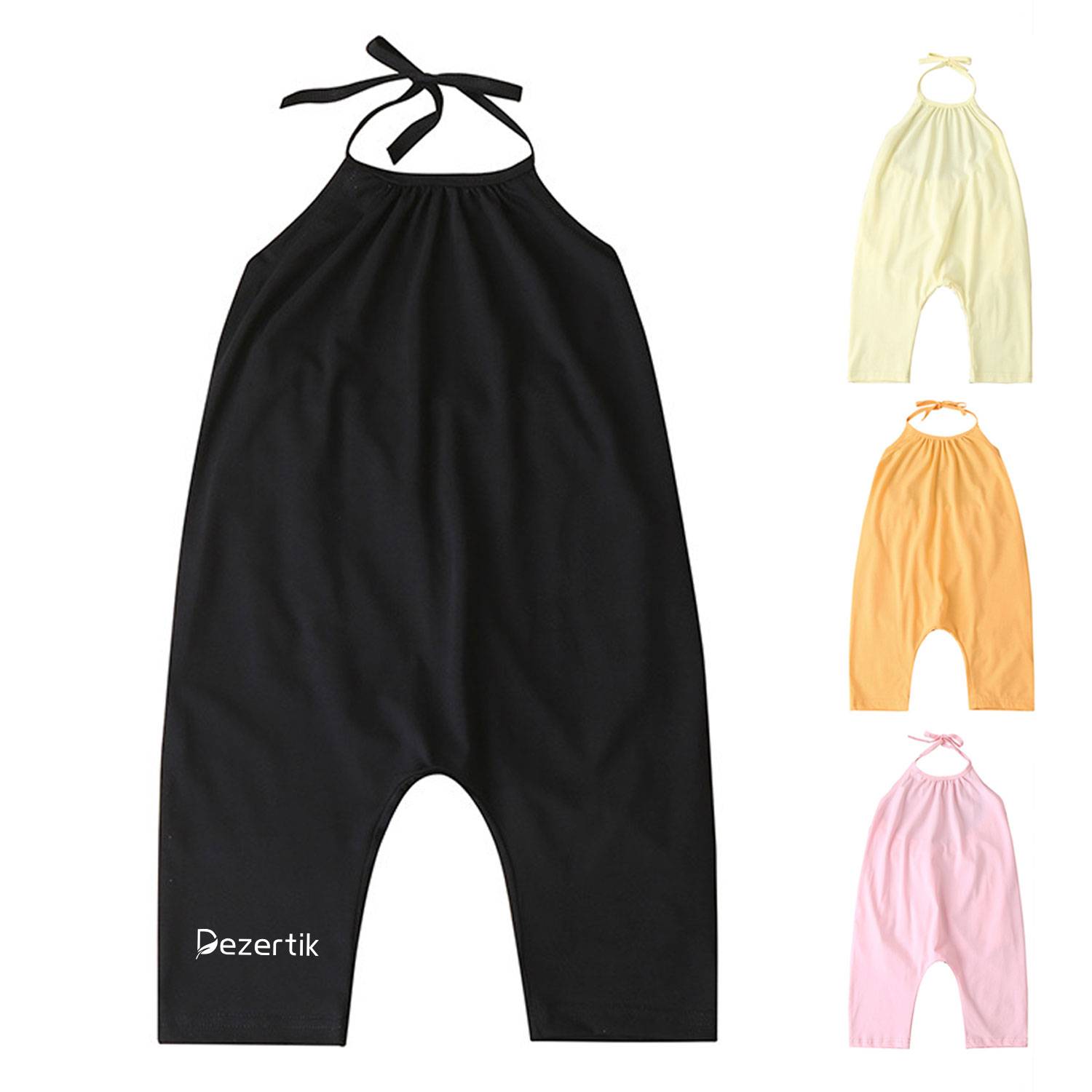 Children's Halter Backless Jumpsuit