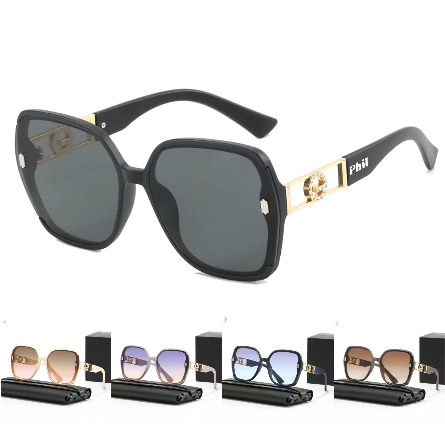 Chic UV Shades Oversized Trendy Sunglasses