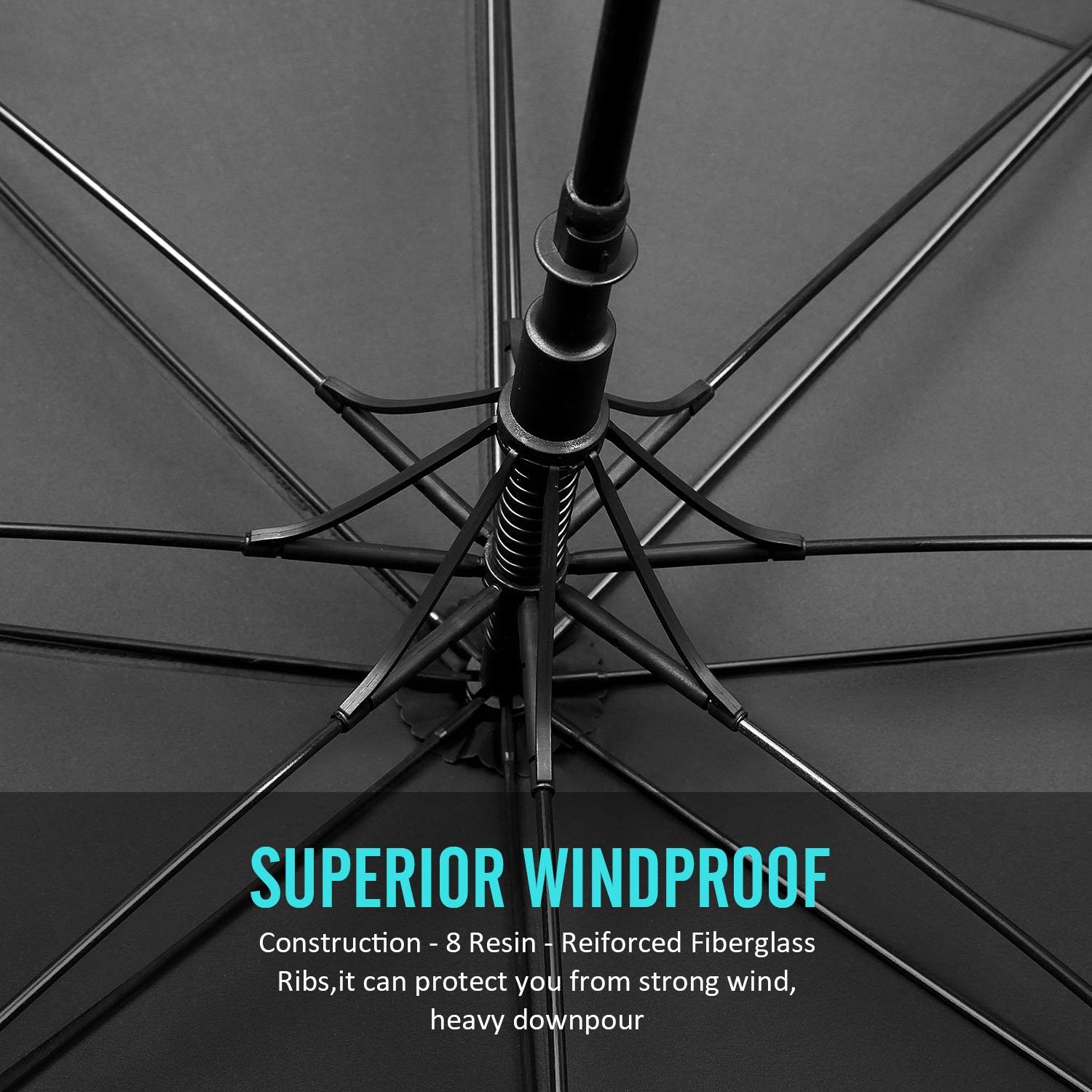 8 Rib Durable Golf Windproof Umbrella - Image 6