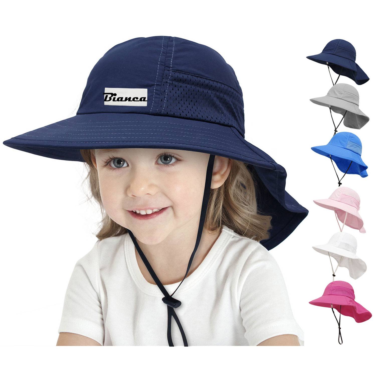 Adjustable Wide Brim Toddler Sun Hat