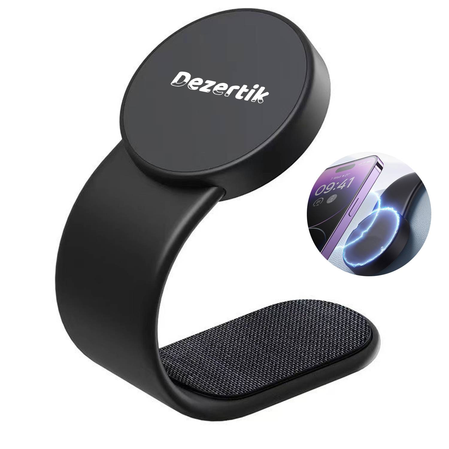 Bendable Magnetic Car Phone Holder - Suction Mount Design