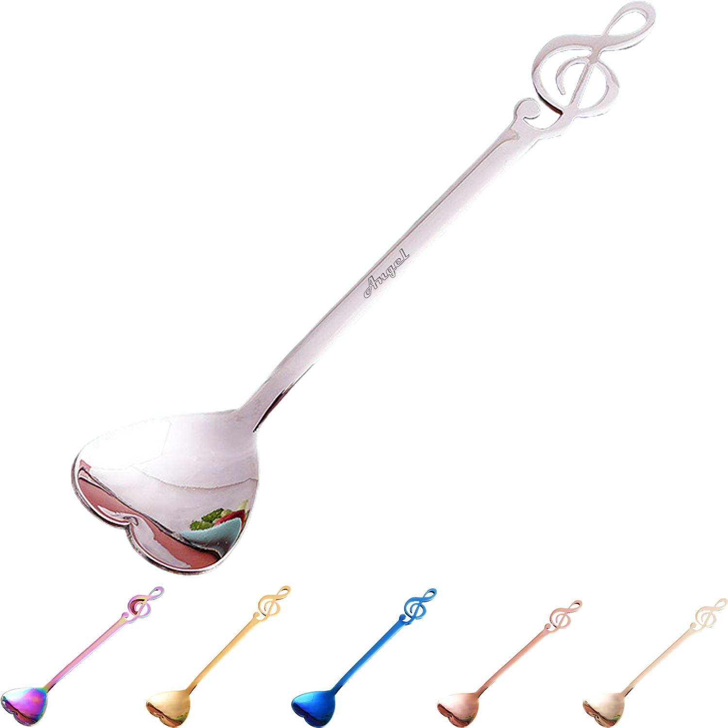 Music Note Heart Shaped Spoon