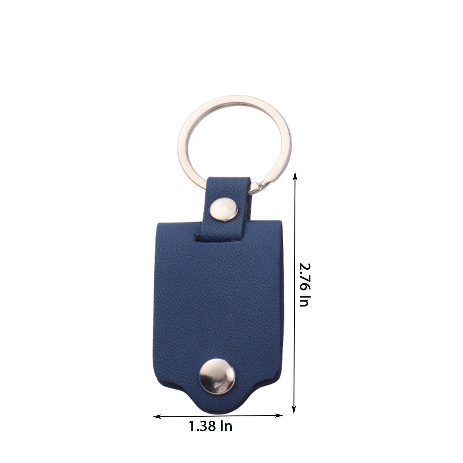 Custom PU Leather Photo Keychain - Image 4