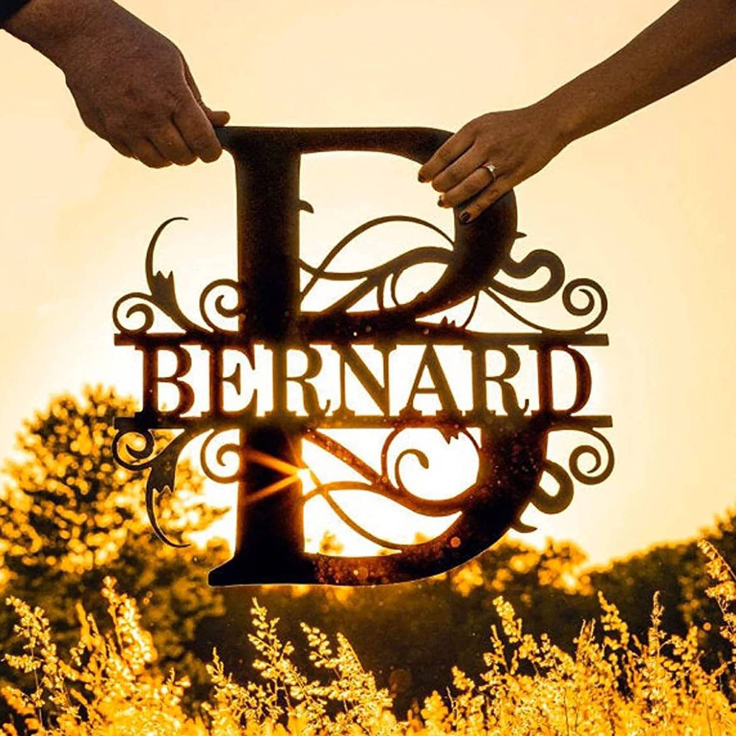 12inch Custom Metal Name Sign - Image 4