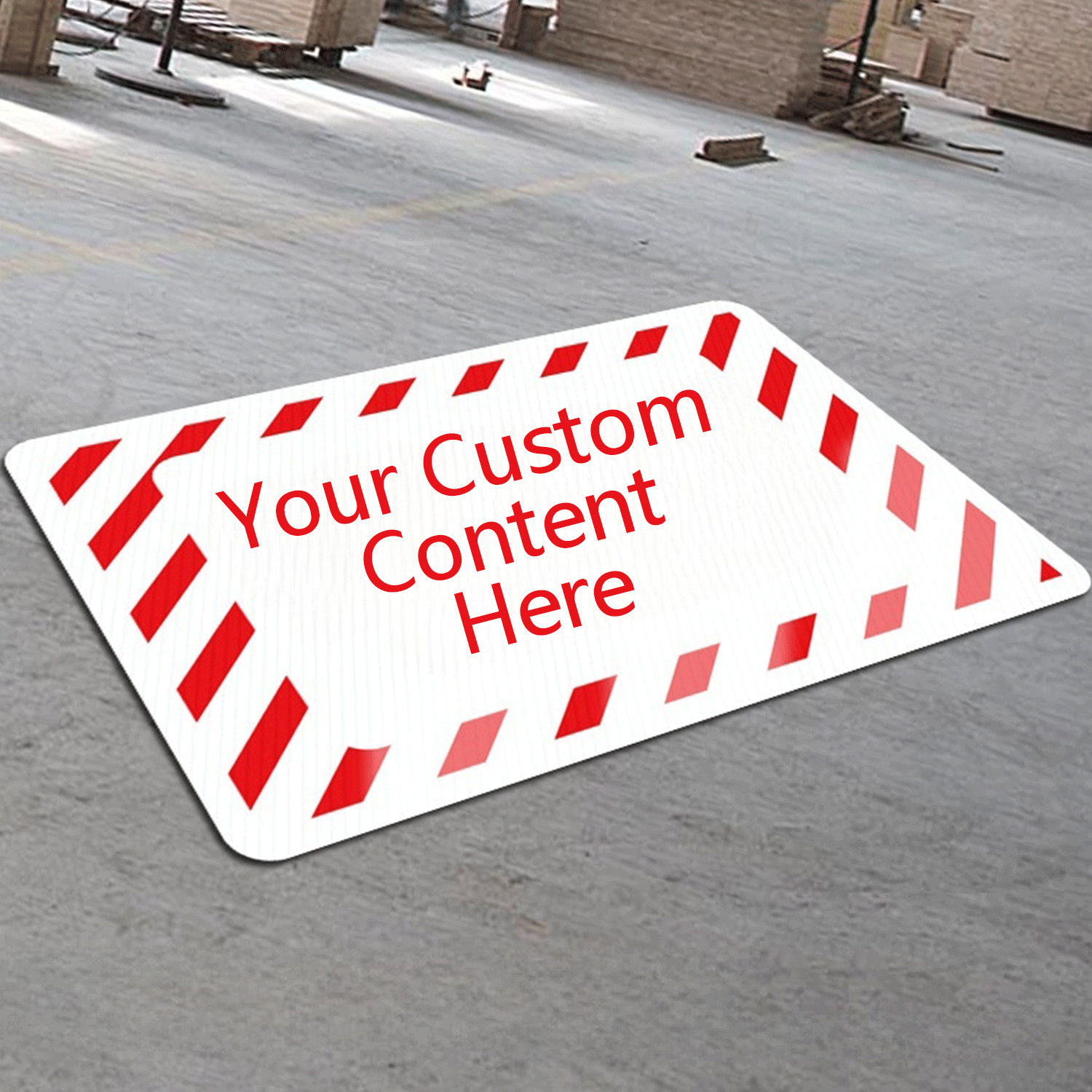 Pvc Road Workshop Factory Warehouse Security Warning Sign - Image 9