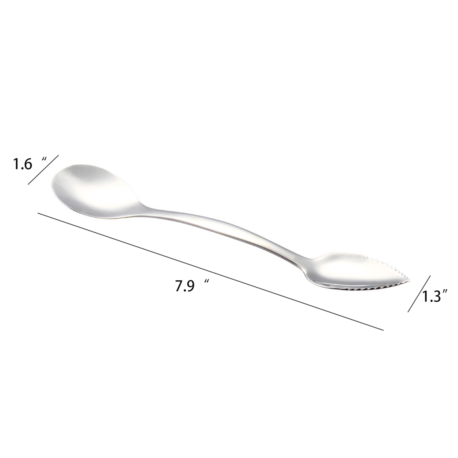 Stainless Steel Double Head Digging Spoon - Image 3