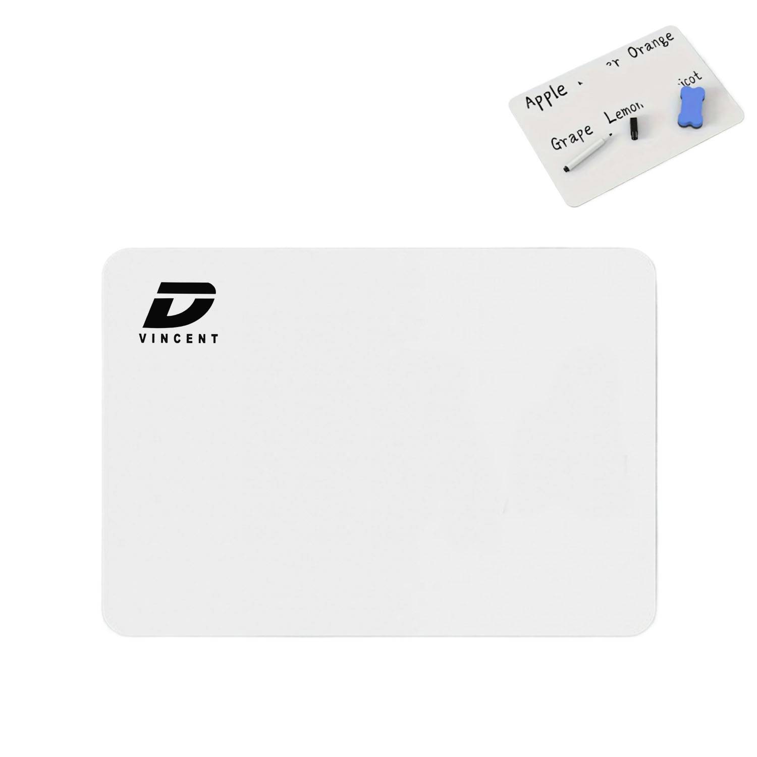 Small Double-Sided Reusable Erasable Plastic White Board