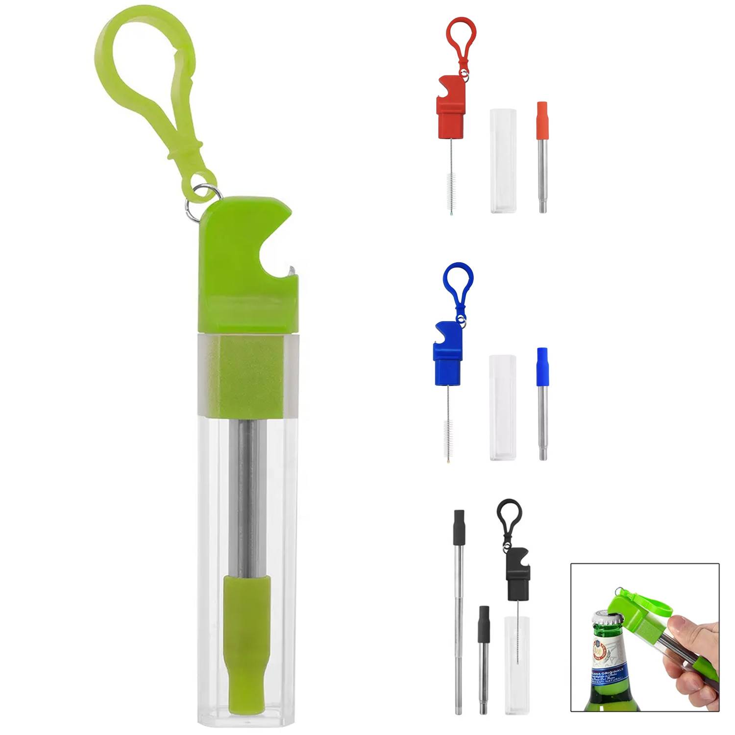 Straw W/ Bottle Opener