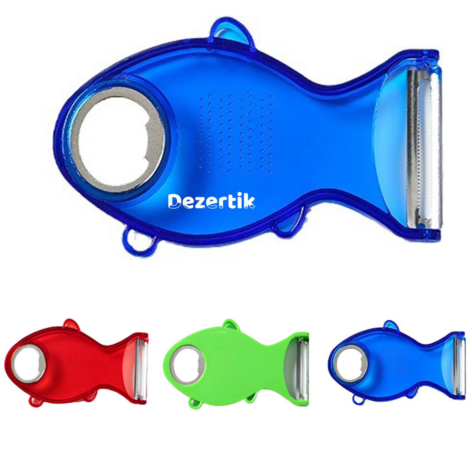 Plastic Fish Shaped Peeler Bottle Opener