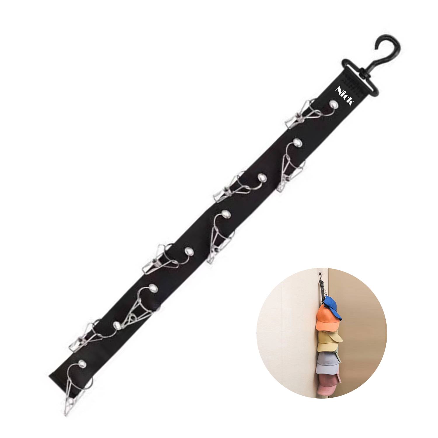 Clothes Rack Swivel Nail-Free Lanyard