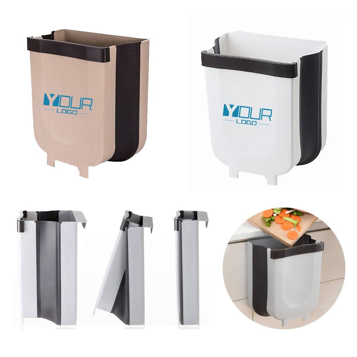Folding Small Hanging Kitchen Trash Can