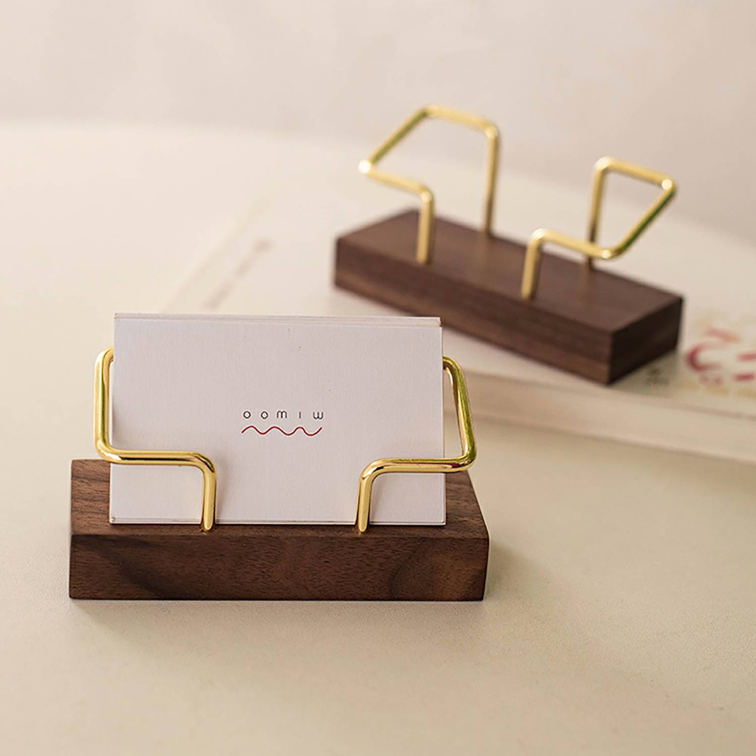 Desktop Office Storage Business Card Holder - Image 4
