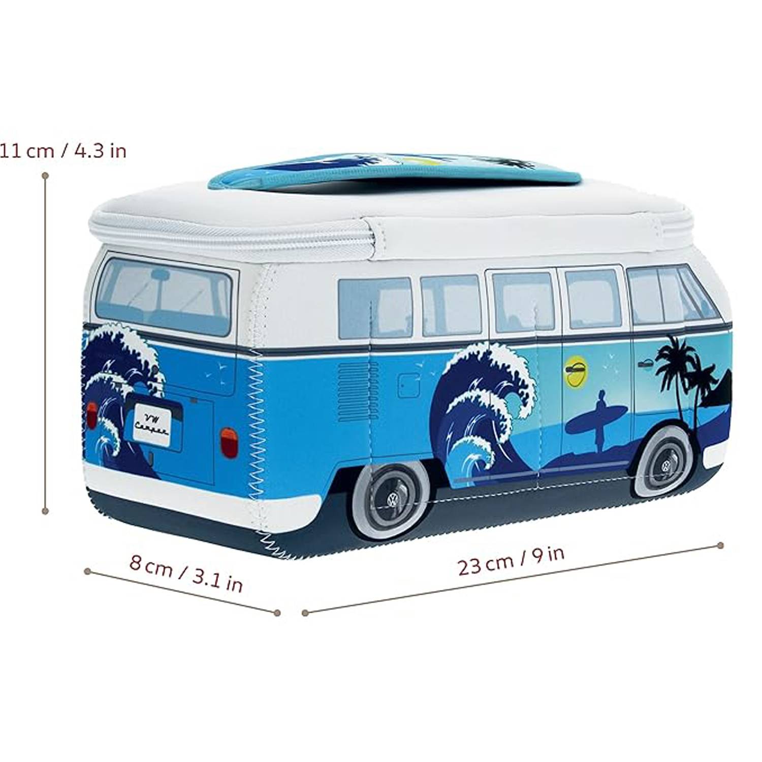 4.5L Neoprene Waterproof Pencil Case w/ Cartoon Car Design - Image 5