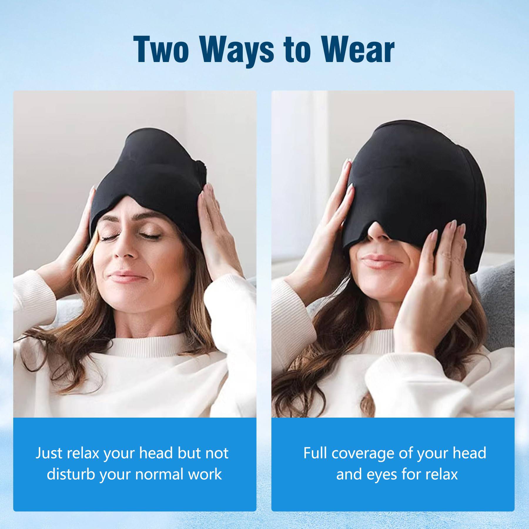 Solid Gel Ice Hot Compress Dual-Use Hood - Image 3