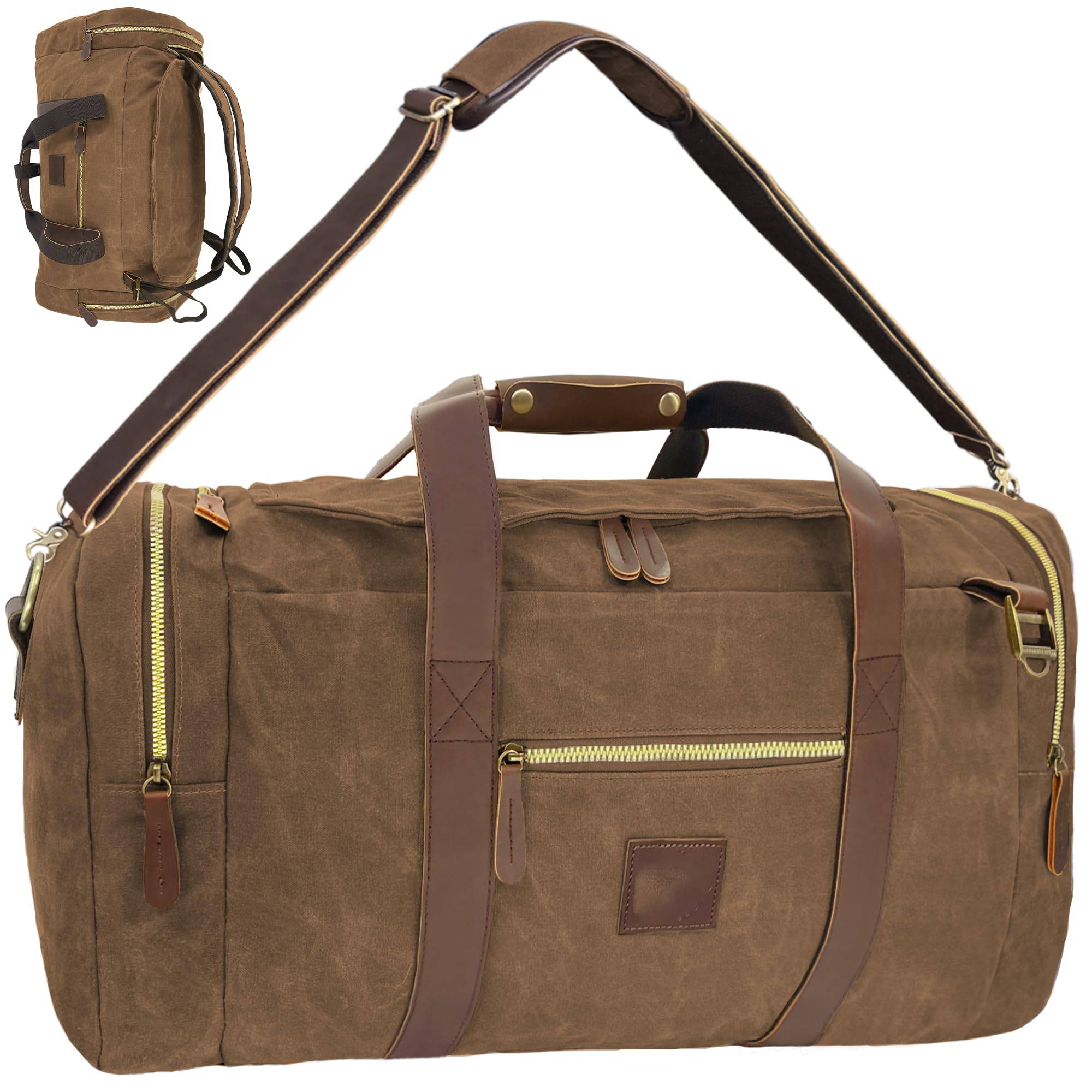 Large Capacity Canvs Backpack Duffel Bag For Travel - Image 10