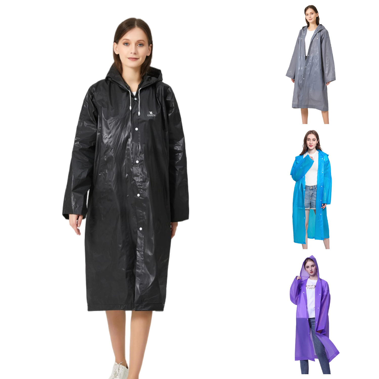 Portable EVA Rain Coats