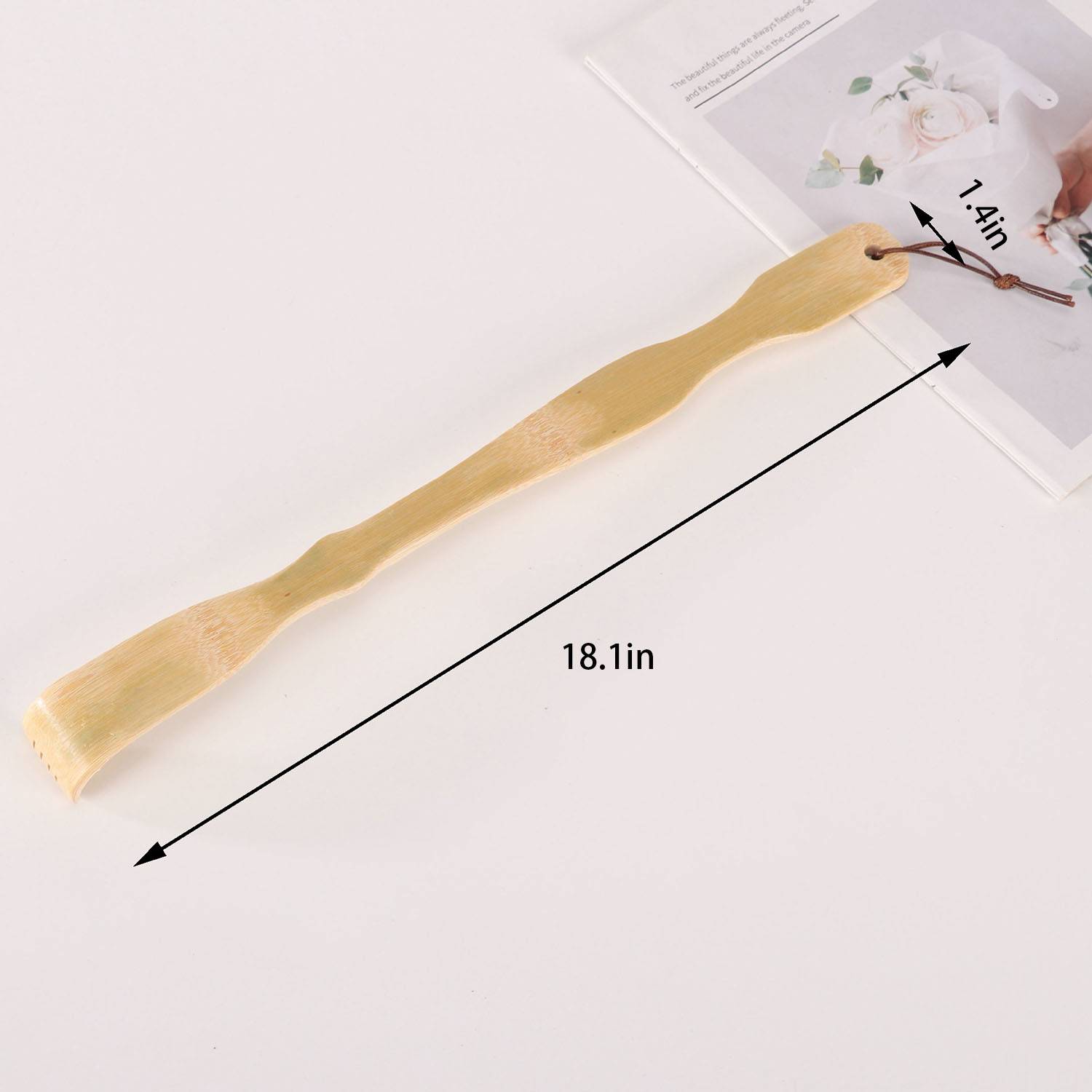 Long Handle Bamboo Back Scratcher - Image 3