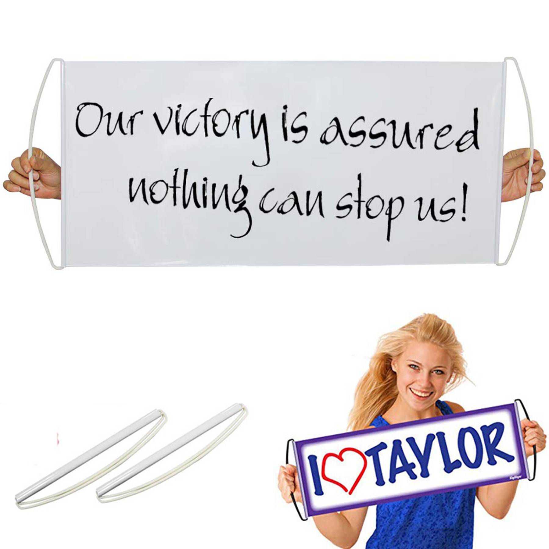 Retractable Handheld Scrolling Banner