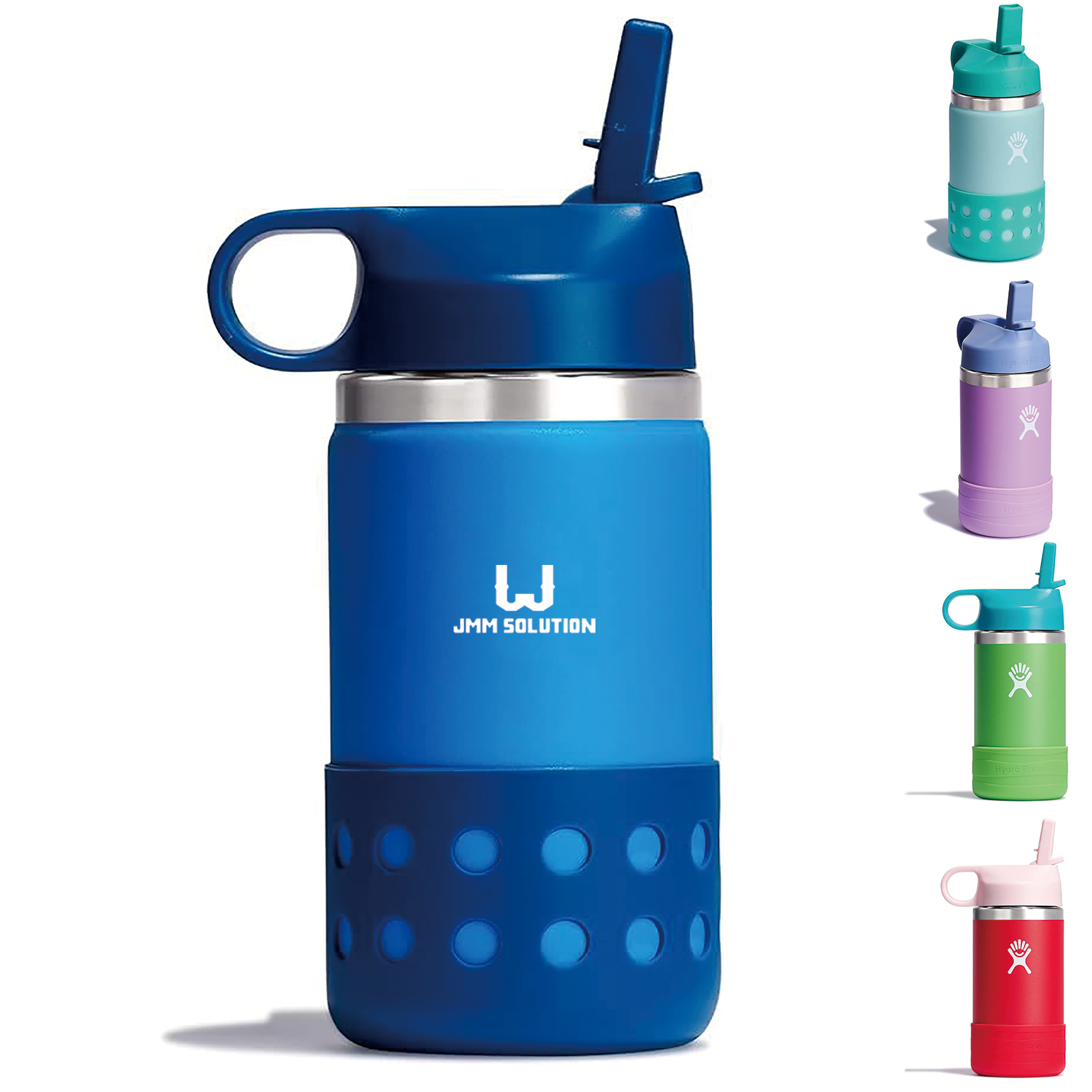 26Oz Stainless Steel Insulated Kids Water Bottle W/ Straw