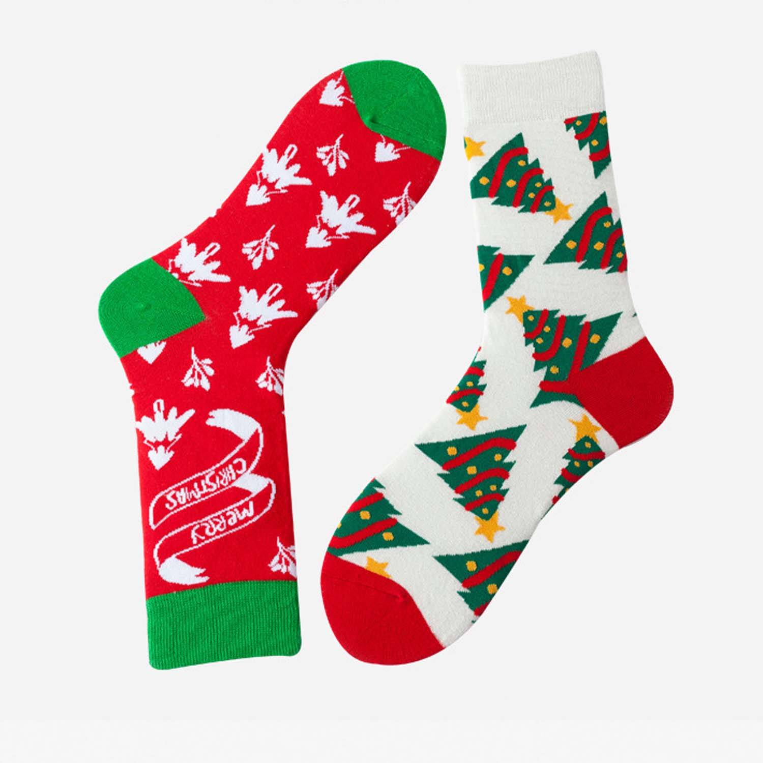Autumn And Winter Fashion Mid Tube Christmas Socks - Image 5