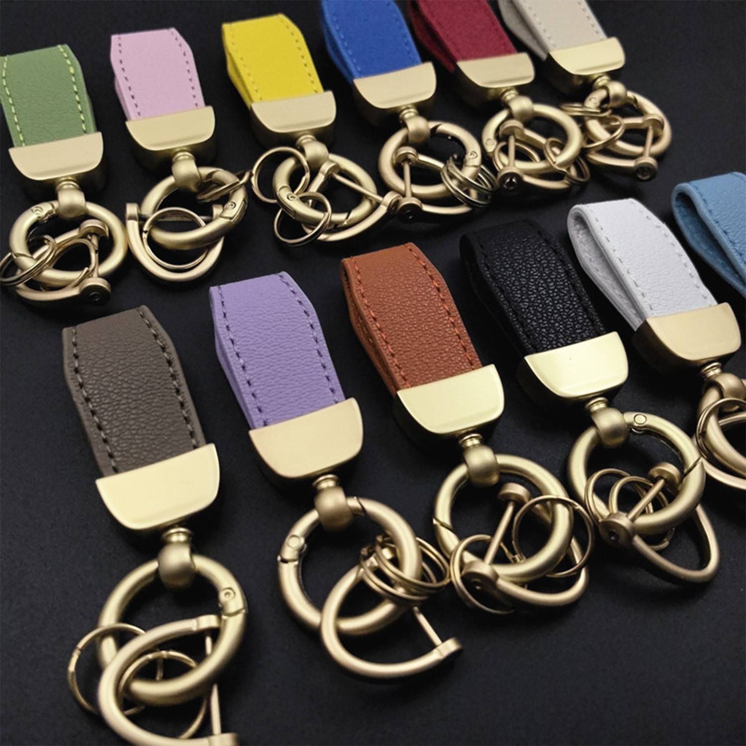 Leather Car Keychain - Image 4