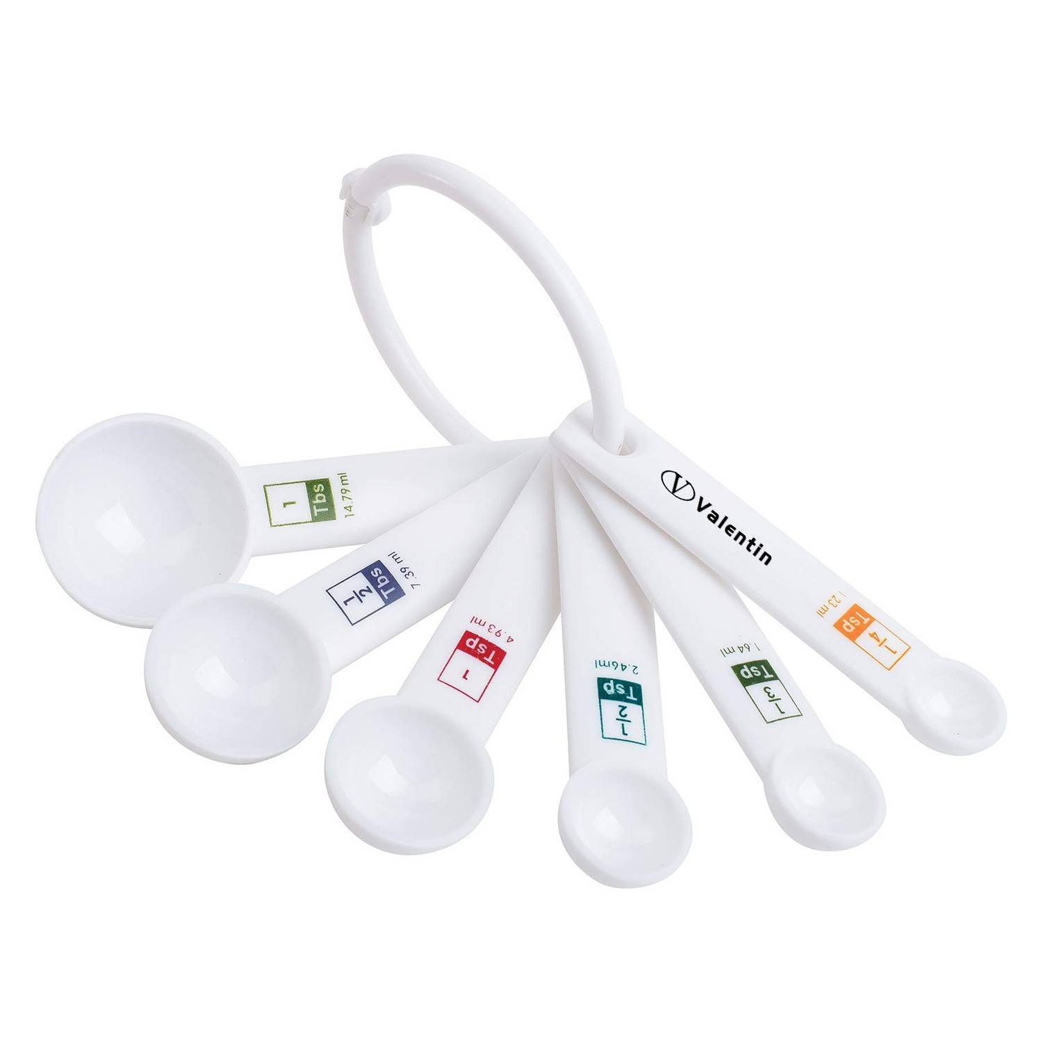 6-Piece Plastic Measuring Spoon Set