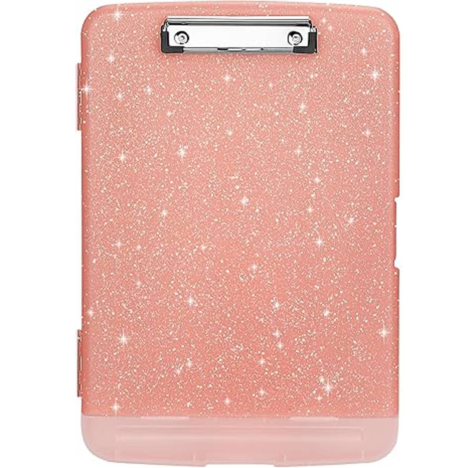 Glitter A4 Plastic Storage Clipboard w/ Pen Holder - Image 5