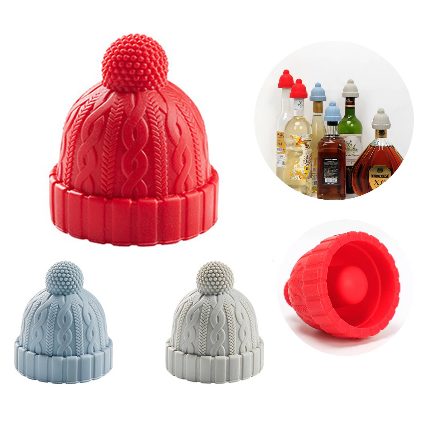 Cap Silicone Wine Bottle Stopper