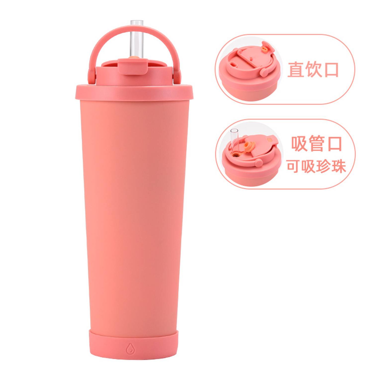 Insulated Tumbler with Lid and Straw - Image 5
