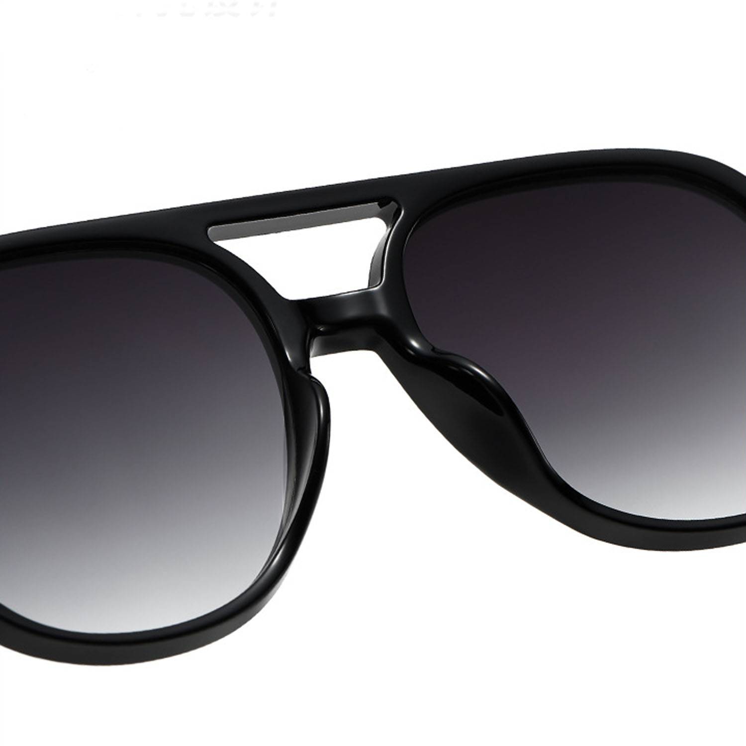 UV400 Protective Retro Square Aviator Sunglasses Soft Frame - Image 8