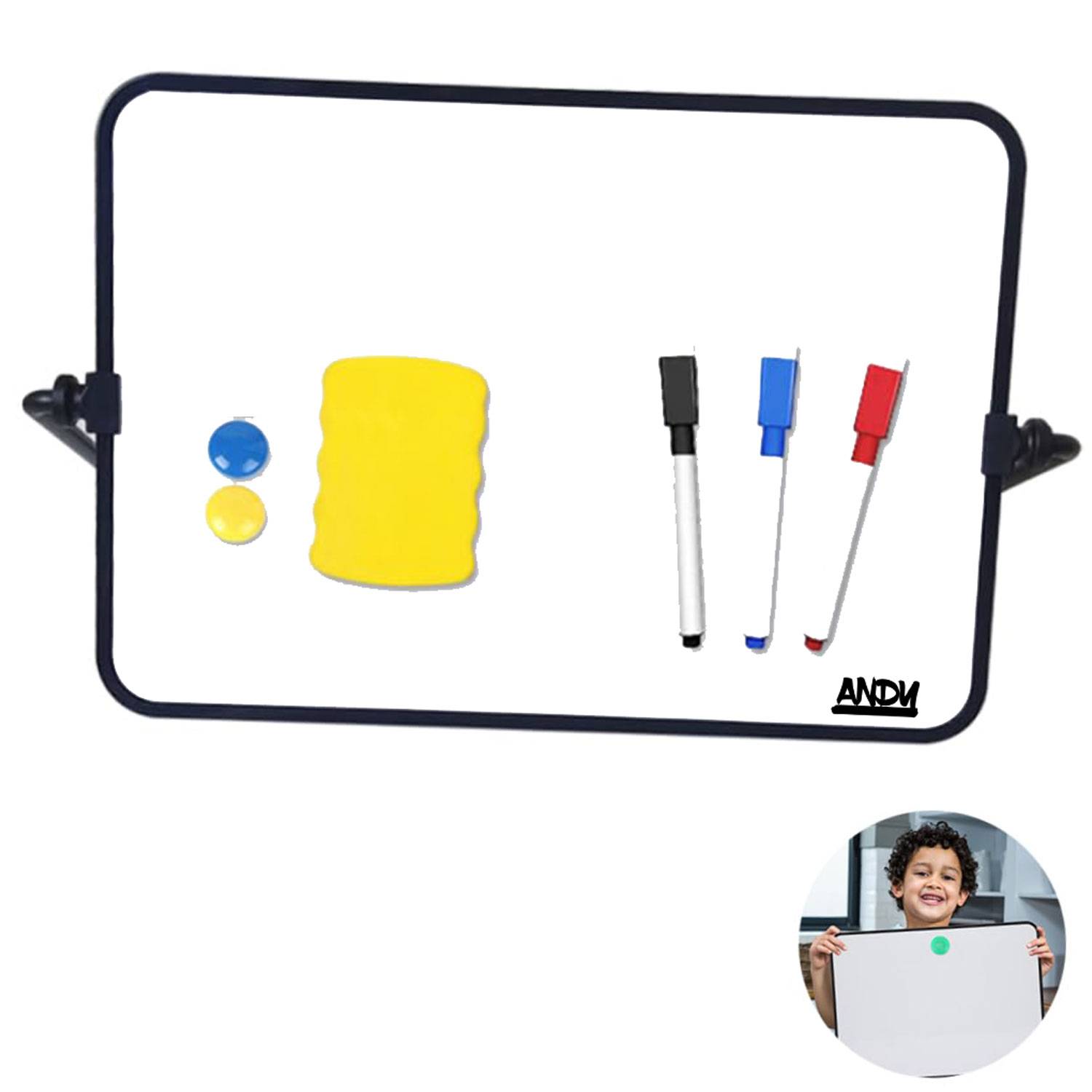 Double-sided Mini A4 Size Magnetic Whiteboard